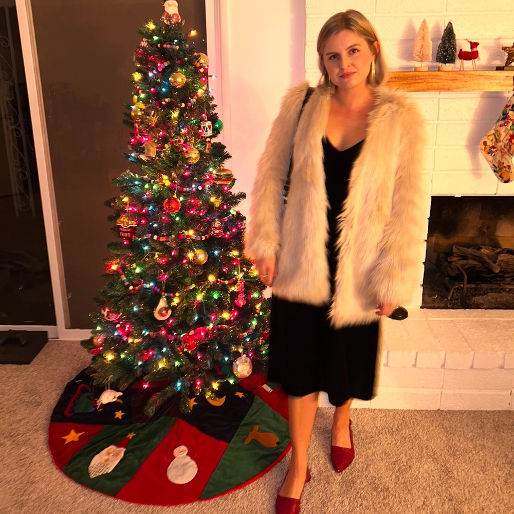 UNIQLO velvet midi slip dress navy size small